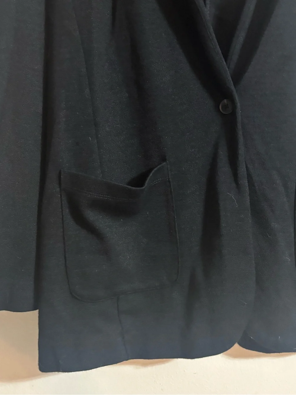 GAP Black Blazer One Button Closure  With Pockets